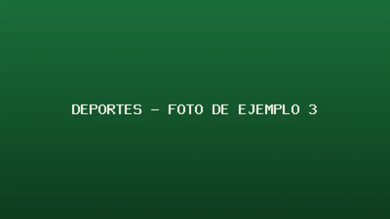 Foto de ejemplo de Deportes