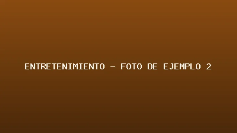 Foto de ejemplo de Entretenimiento