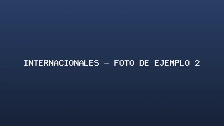 Foto de ejemplo de Internacionales