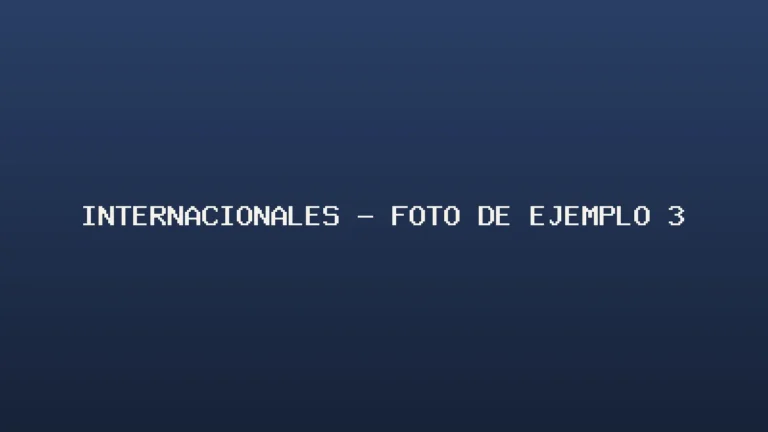 Foto de ejemplo de Internacionales