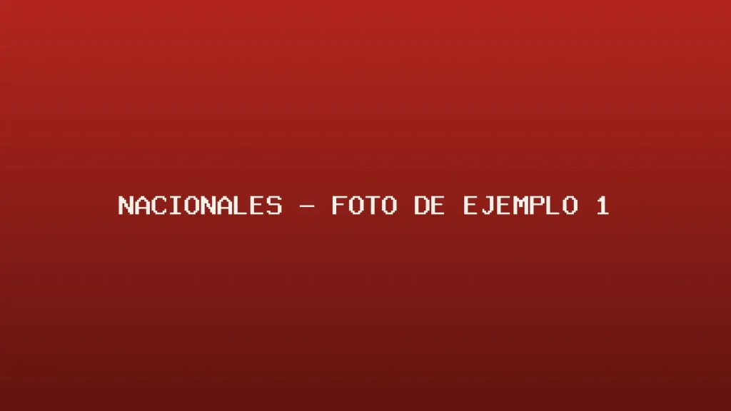 Foto de ejemplo de Nacionales