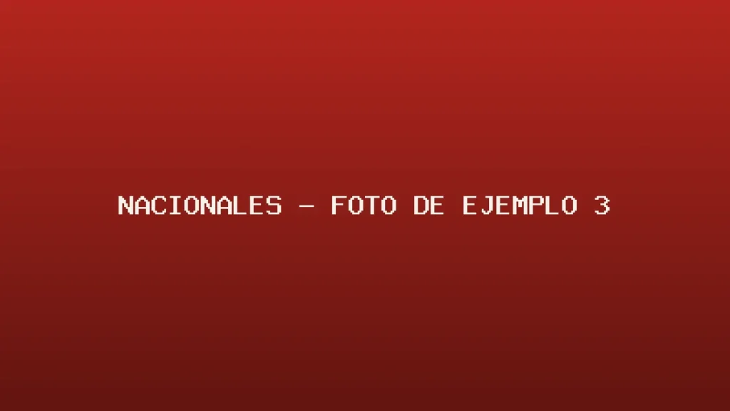 Foto de ejemplo de Nacionales