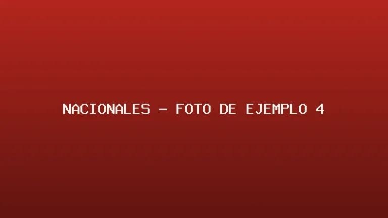 Foto de ejemplo de Nacionales