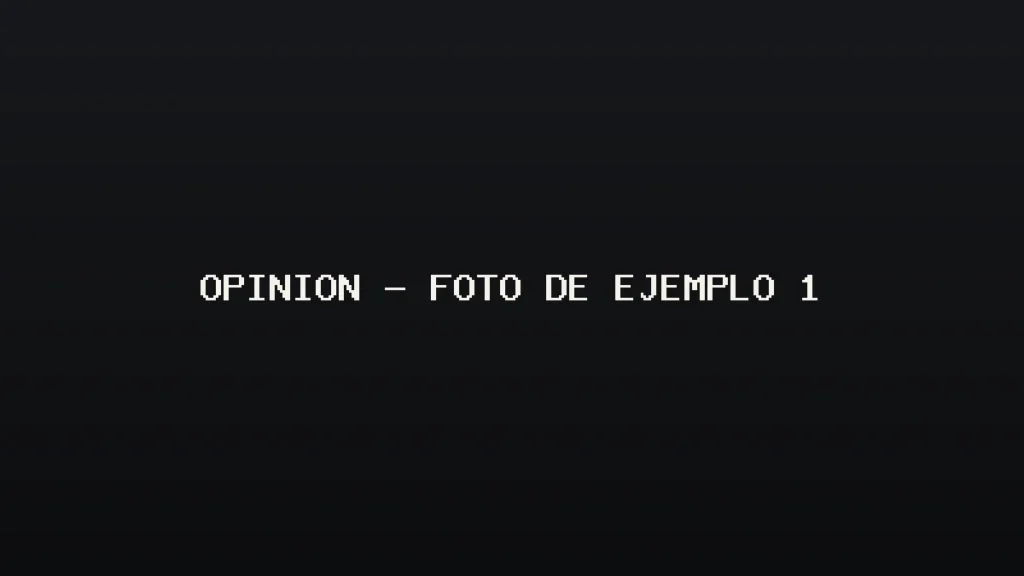 Foto de ejemplo de Opinión