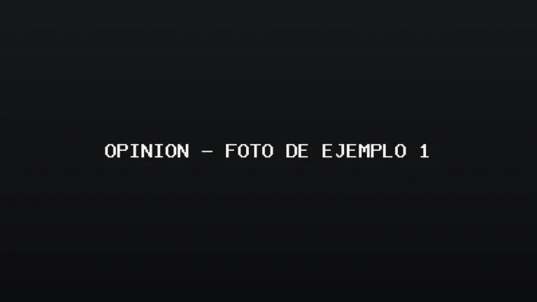 Foto de ejemplo de Opinión