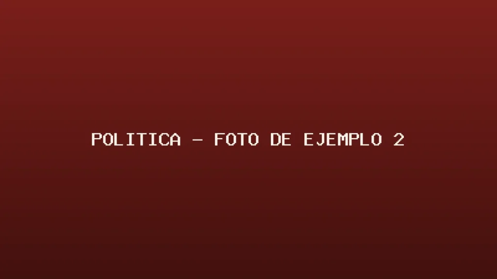 Foto de ejemplo de Política