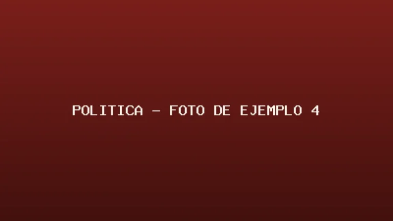 Foto de ejemplo de Política