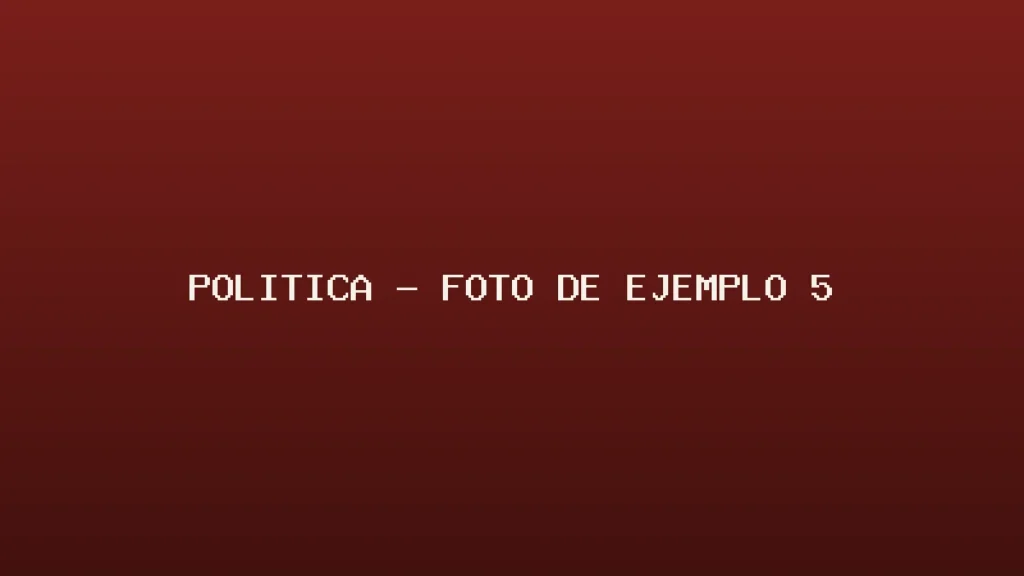 Foto de ejemplo de Política