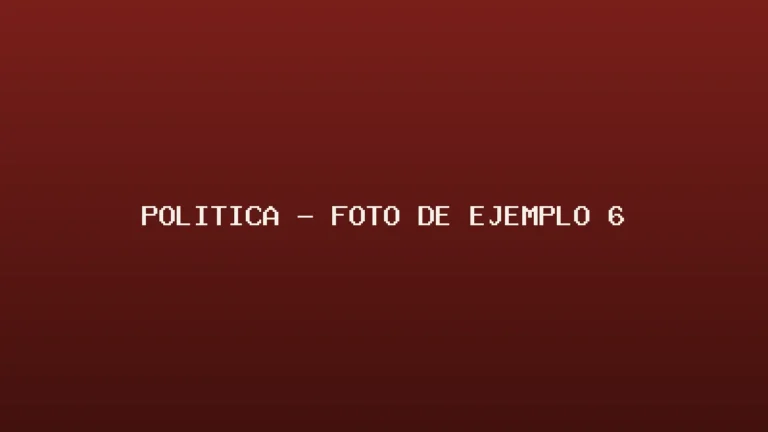 Foto de ejemplo de Política