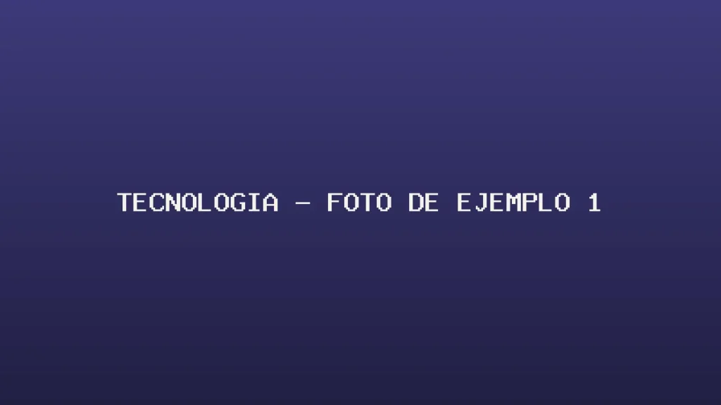 Foto de ejemplo de Tecnología